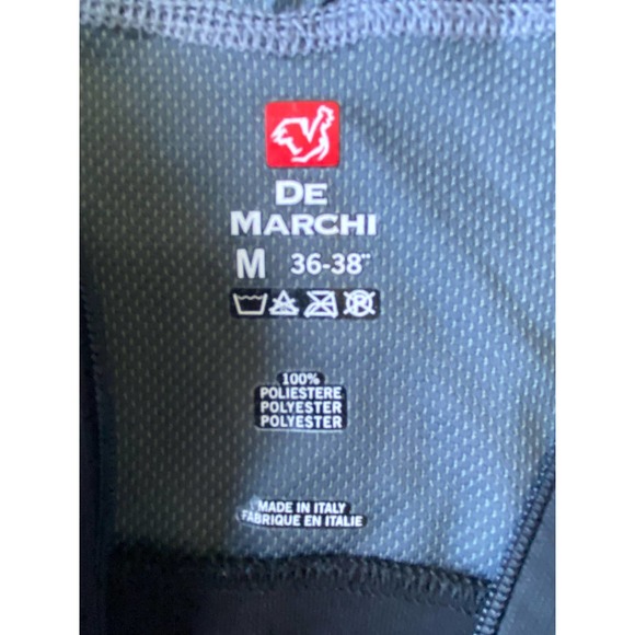 De Marchi Cycling Jerseys Made in Italy Bundle of Two Shirts, Black, Blue Medium - Picture 3 of 16